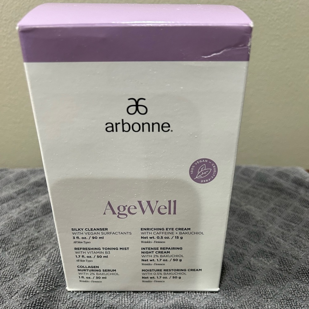 Arbonne Age Well set - 6 unused products